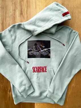SCARFACE X SHOE PALACE LIMITED RELEASE PULLOVER HOODIE Men’s sz M Green
